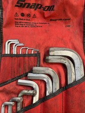 Snap-on 18 Pc Sae Allen Hex Wrench Set .028-34 Aw1020dk Missing 1116 1 Small