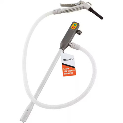 Fuel Transfer Pump W/Trigger Nozzle, 3. 2GPM, Battery Powered, 51 In. Hose, Fits