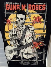 Very Rare Official Guns N Roses Sacramento Ca 10/8/23 Event Shirt Size XL New