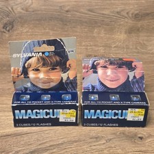 Sylvania Blue Dot Magicubes Box of 3 Cubes/12 Flashes Lot of 2 New
