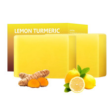 Lemon Turmeric Kojic Acid Soap Bar, Turmeric Soap for Face Body Hands, Deep Clea