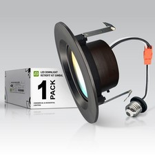 Retrofit 4 Inch Gimbal Recessed Light - Oil Rubbed Bronze 10W 811LM 2700/3000...
