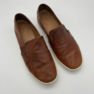 Frye Shoes Womens Size 8M Leather Slip On Brown Casual  display picture 1