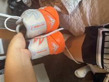 PUMA Melo Unisex Kids Athletic Sneakers US 11 White/Orange Low Top Lace Up