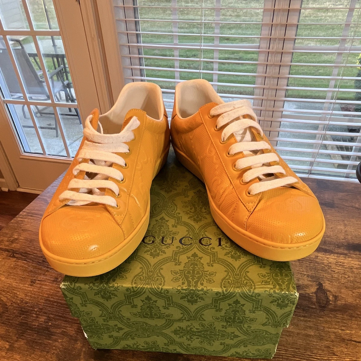Gucci Leather Upper Orange Casual Shoes for Men for sale | eBay