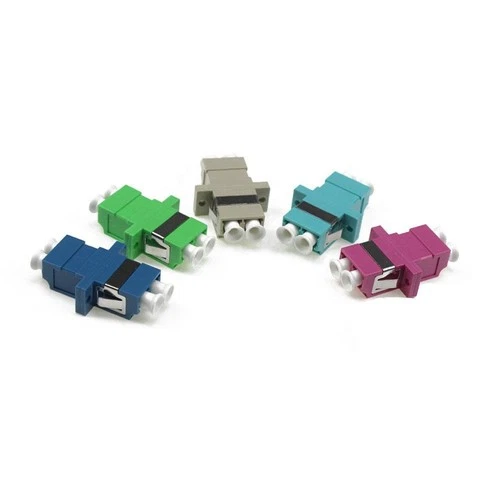 100pcs LC Duplex Fiber Optic Adapter PC UPC APC Multimode SM MM OM1/2 /3 Coupler