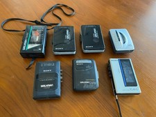 Sony Walkman Sanyo Cassette Player Lot UNTESTED Sold For Parts/Resto
