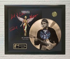 Nirvana InUtero Framed Laser Etched Picture LP Display