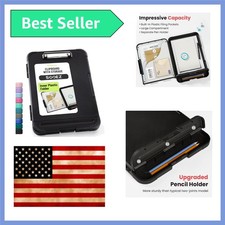 Heavy Duty Clipboard with Storage A4 Letter Size Case Pen Pouch for Contractor