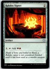 Rakdos Signet U Normal Commander: Adventures in the Forgotten Realms 214 NM