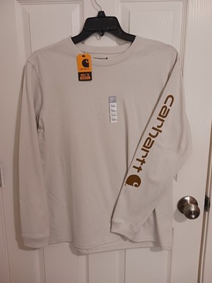 (New) Carhartt TK0231-W Loose Fit Heavyweight Long Sleeve Logo Sleeve HT1009
