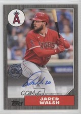 2022 Series 2 1987 Topps Baseball Black 172/199 Jared Walsh #87BA-JW Auto h7i