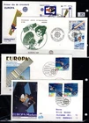 // GERMANY, SPANISH ANDORRA 1991 - 4 FDC - CEPT - SPACE