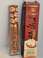 Too Faced MELTED MATTE Liquified Matte Long Wear Lipstick CINNAMON BUN Brown NEW