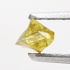 Yellow Color Rough Natural Diamond 0.14ct Raw Diamond Fancy Diamond