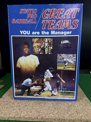 1989 Avalon Hill Statis Pro Baseball Great Teams MLB Complete CIB Game