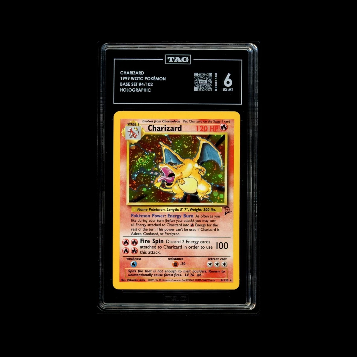 Charizard Pokémon TCG Base Set 2 English Collectible Individual