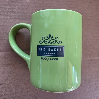 Ted Baker große grüne Tasse Tasse I Won't Be Long Make Mine A Checklist Neuheit Geschenk