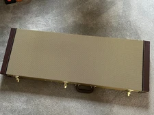 GearLux electric guitar hard case tweed Fender