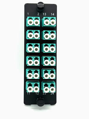 Panduit FAP12WAQDLCZ Compatible 24 Port LC MM OM3/OM4 Adapter plate