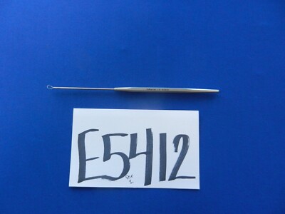 E5412 V. Mueller AU5610 Billeau Small Oval ENT Curette 7'' Overall Length
