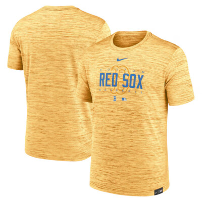 NIKE BOSTON RED SOX MLB MEN'S CITY CONNECT DRI-FIT VELOCITY PRACTICE SHIRT XL