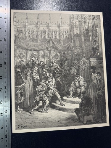 Set Of 10 Antique Gustave Dore 19th Century Engravings / Woodcuts / Prints - Picture 20 of 22
