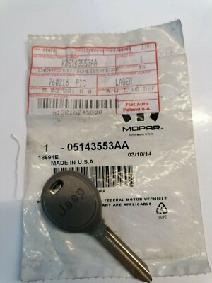 Original Mopar Schlüsselrohling mit Sender für Jeep Sentry, OE 05143553AA - Neu