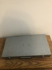 Vintage Metal Slide Storage Box Case Holds 150 35mm Slides or Coins CLEAN 