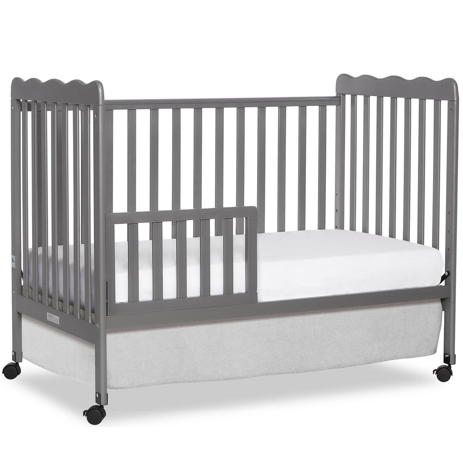 Cama Cunas Convertibles Gris para Bebes Niños 3 en 1 Madera Pino Wood