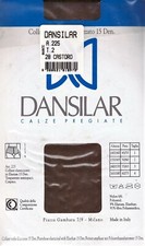 LOTTO 2 PAIA COLLANT DONNA VINTAGE CALZE DANSILAR ELASTICIZZATO 15 DENARI RTH