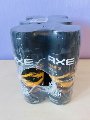 Axe Wild Spice Deodorant Body Spray (6x150ml), Foiled, Rare