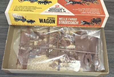 ITC Midget Models #3749.9-50 Stagecoach/Covered Wagon 2 Models NOS