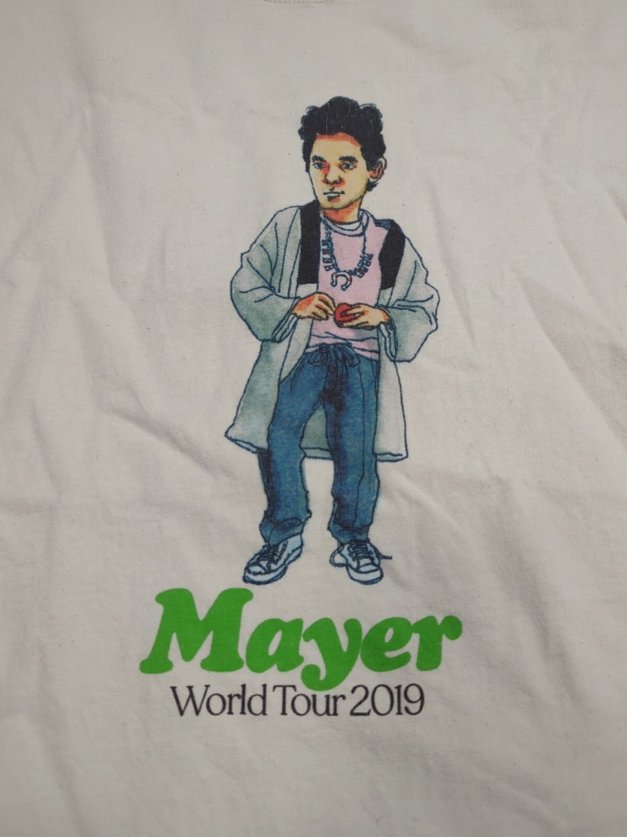 John Mayer World Tour 2019 Tシャツ John Mayer World Tour 2019 Concert T-Shirt Size Medium