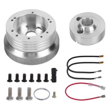 5 6 Hole Steering Wheel Polished Hub Adapter Flaming River Ididit For Gm Chevy