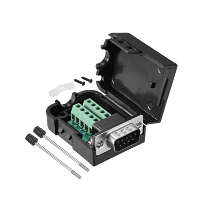 D-Sub DB9 Ausbruch Anschluss + 9P 2R RS232 Serial Port Lötanschlussblockadapter
