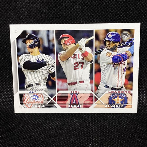 Aaron Judge, Mike Trout, Yordan Alvarez [Vintage Stock] #246 2023 Topps card