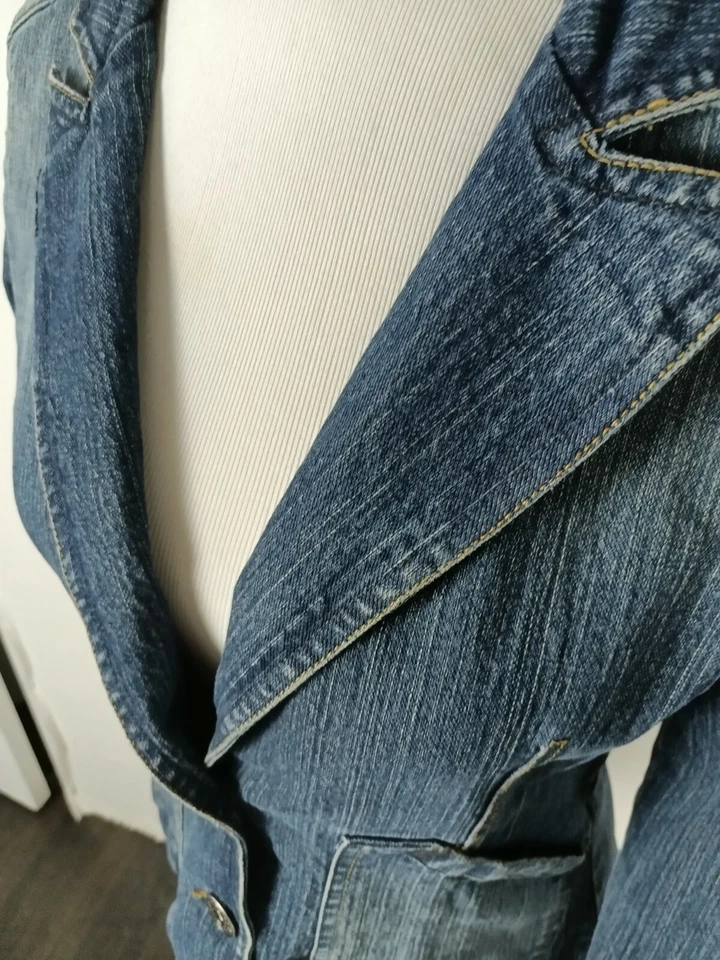 Chaqueta Jean Star Wms S Med Wash Elastizada Denim S20 Foto 3 de 4