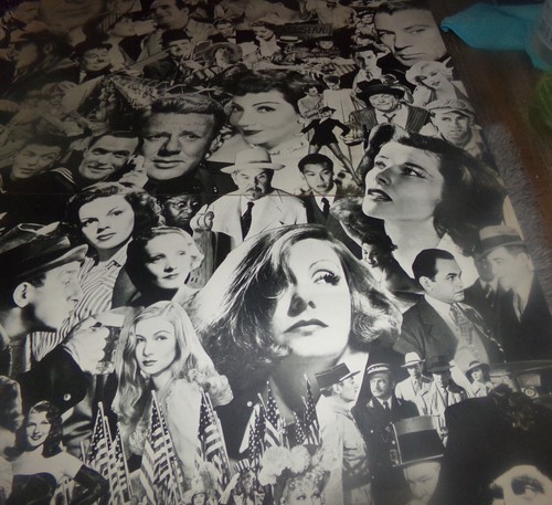 Póster collage vintage caras de Hollywood Laurel y Hardy Jean Harlow Mae West - Imagen 7 de 9
