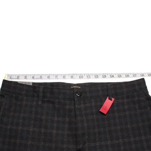 Alberto Neu mit Etikett Chinohose/Freizeithose Größe 36 US Rob Slim Fit in blau kariert Polymischung - Bild 4 von 16