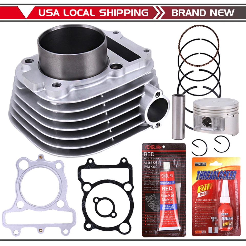 For Yamaha XT225 TTR225 TTR230 Cylinder Piston Rings Gasket Top End Rebuild Kit Foto 3 de 4