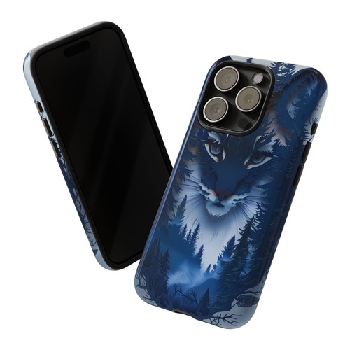 Blue Bobcat Wilderness Cat - Phone Ink Cover Case for iPhone, Galaxy, Pixel - 第 41/281 張圖片