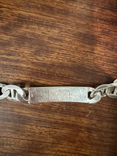 925 Sterling Silver Name Plate/ID Chain Bracelet "Mark Anthony" - 9.5", 39.7 g - Picture 3 of 5