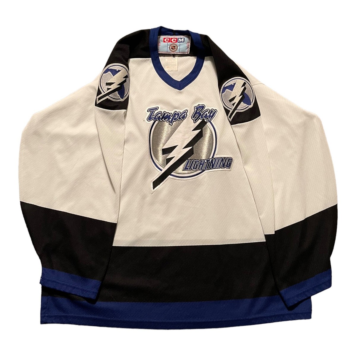 Vintage 90s CCM Tampa Bay Lightning Hockey Jersey Large