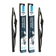 Premium Front Wiper Blades Easy Fit Pair for Jeep Wrangler III JK 2007-2019