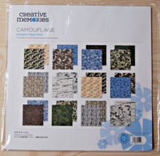 Souvenirs créatifs - Paquet de papier créateur camouflage - Retraité NLA