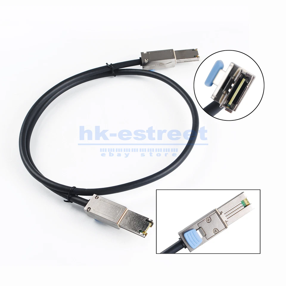 SFF-8088 to SFF-8088 External mini SAS to mini-SAS Data Server RAID Cable 6gbp/s - Image 3 of 4