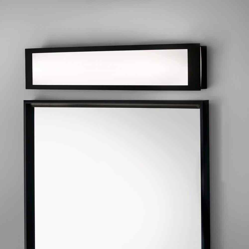 Hampton Bay Woodbury 24.6 in. 1Light Matte Black LED Bathroom Vanity