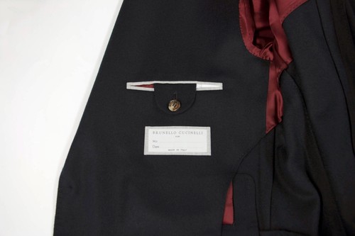 NWT $7995 Brunello Cucinelli Men 100% Cashmere Sport Coat With Logo Buttons A252 - Picture 7 of 9