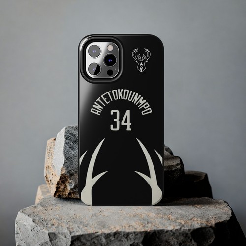 Giannis Antetokounmpo Milwaukee Bucks - Basketball iPhone und Samsung Hülle schwarz - Bild 35 von 43